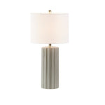 ZUN Ribbed Ceramic Table Lamp B03599400