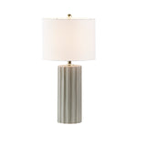 ZUN Ribbed Ceramic Table Lamp B03599400