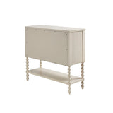 ZUN 2 Drawer Accent Chest Antique Cream See below B03548935