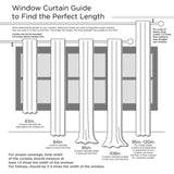 ZUN Jacquard Curtain Panel Pair B03598269
