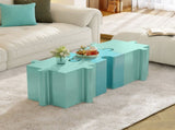 Puzzle Art Side Table, Modular Concave Edge MGO Table - Buy Singles or Combine for Custom Layouts, N770P347932L