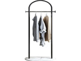 Clothing Rack, Golden Metal Freestanding Heavy Duty Clothes Rack with Marble Base, Multipurpose 92473951