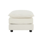 Chenille Fabric Ottomans Footrest to Combine with 2 Seater Sofa, 3 Seater Sofa and 4 Seater Sofa, W714P152264