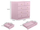 Macaron powder, particleboard with melamine veneer, 66*40*91cm, 32 drawer cabinet, matte gold 03838176