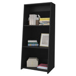 ZUN Anthem Bookcase in Melamine with Three Shelves, Black B128P244988