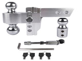 2" Receiver 12500 LBS Adjustable Trailer Hitch 4" Drop/Rise Tow Hitch Aluminum Drop Hitch 1-7/8", 95993286