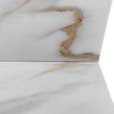 37 Inch Marble Vanity Top, Bathroom Vanity Top with Undermount Rectangular Middle Sink and 4" Height 11940438