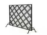 Fireplace Screen with Iron Frame and Panel Design, Indoor Firescreen and Spark Guard for Fireplace 72393463
