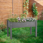 ZUN Raised Garden Bed with Legs, Elevated Wooden Planter Box for Outdoor Plants W1390P160712