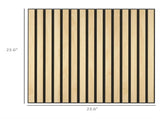24" x 24" Acoustic Wood Slat Wall Panels, 4-Pack Sound Absorbing Decorative Panels for Home & Office 31208851