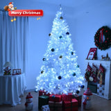 ZUN 9 FT Pre-lit Artificial Christmas Tree, Hinged Xmas Pine Tree with 2000 Branch Tips, 650 Lights and 22390839