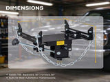 1100 lbs / 0.5 Ton Low-Profile Transmission Jack Cradle Compatible Horizontal Jacks 73208792