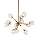 ZUN Paige 12-Light Chandelier with Oversized Globe Bulbs B03596545