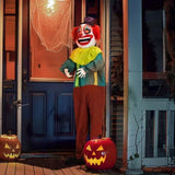 6ft Yellow Eyed Clown Outdoor Halloween Decorations 21191499