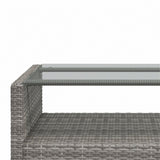 4 Piece Outdoor Rattan Sofa Set-Gray 87087047