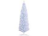 8' Artificial Pencil Christmas Tree, Slim Xmas Tree with 618 Realistic Branch Tips and Plastic 25467664