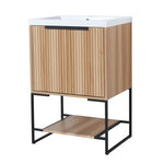 ZUN 24 Inch Freestanding Bathroom Vanity With Resin Basin,24x18, W99981917