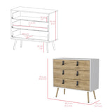 Dresser Magness, Bedroom, White / Macadamia B092142845