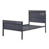 Gunmetal Twin Platform Bed B062P189167