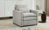 31.9" Cozy Upholstered Oversized Comfy Cloud Sofa Double Cushion Single Sofa Plush Cushion N719P251495R