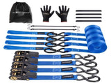 4 Pack Heavy Duty Ratchet Straps Tie Down 2200 lb 1 inch * 15ft for Transport 00679221