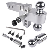 2" Receiver 12500 LBS Adjustable Trailer Hitch 4" Drop/Rise Tow Hitch Aluminum Drop Hitch 1-7/8", 95993286