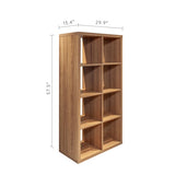 ZUN 8-Cube Organizer Storage with Opened Back Shelves,2 X 4 Cube Bookcase Book Shleves for Home, Office 88496924