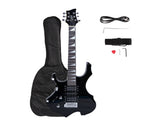 Flame Left Hand Electric Guitar HSH Pickup Shaped Electric Guitar Pack Strap 54561959