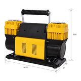 12V Dual Cylinder Heavy Duty Air Compressor,Tire with Pressure Gauge, Max 150 PSI,Tire 26483826