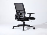 Complus Polyester Seat Pro Ergonomic High Back Office Task Mesh Chair 27"H in Black Color With Arms B091P340129