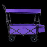 ZUN Outdoor Garden Park Utility kids wagon portable beach trolley cart camping foldable folding wagon W321115010