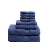 ZUN 100% Cotton 8 Piece Antimicrobial Towel Set B03599320