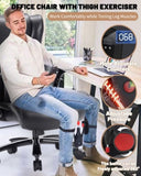 Executive Desk Chair with Thigh Exerciser, Big and Tall Office Chair-Adjustable Lumbar Support for T3697P339130