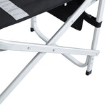 1-piece Padded Folding Outdoor Chair with Side Table and Storage Pockets,Lightweight Oversized 28569844