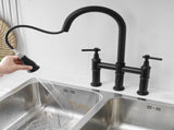 Bridge Kitchen Faucet with Pull-Down Sprayhead in Spot W1932P171697
