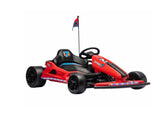 Kids Electric Drift Go Kart 24V, Dual Motor Soft Start Ride-On Kart with PU Wheels, Red 25739419