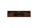 72 inch TV Stand Console for TVs up to 85 inches, No Assembly Required, Whiskey Finish B108P160186