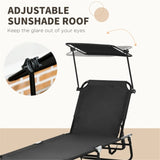 ZUN Folding Lounge Chairs / beach chair （Prohibited by WalMart） 12150386