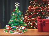 Christmas Tree Building Toy - 701 Pcs with 24-Day Countdown Calendar, 30 LED Warm Lights 52611738