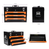 ZUN 3 Drawers Tool Box with Tool Set--Orange 49944963