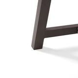 Outdoor Acacia Wood Metal Base Dining Table, Teak 57239.00