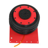 Pneumatic Jack 3 Ton Triple Bag Air Jack Extremely Fast Lifting Action Without Handle Red 00219380