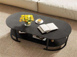 2-Tier Coffee Table with Metal Frame, 1005045 cm Robot Vacuum Friendly Accent Table, 88 lbs 39025537