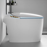 ZUN Unique Smart Toilet with Bidet Built In, Intelligent One Piece Toilet For Modern Bathroom, Auto W2826P230233