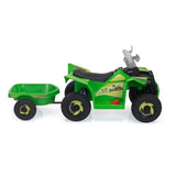 6V Kids Electric ATV, Toddler Ride on Car with Trailer, Music, Bluetooth Power Display for Boys W2181P164287