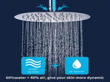 Shower System Shower Faucet Combo Set Wall Mounted with 10" Rainfall Shower Head and handheld shower 68072436