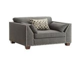 Laurissa Light Charcoal Linen Chair W/3 Pillows B2726P277877