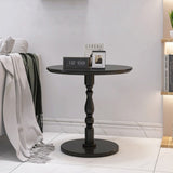 23'' Black Accent Round Table, Round Side Table, Small Table for Small Spaces, Modern Accent W2295P339118