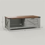 ZUN Coffee Table with Storage （Prohibited by WalMart） 43826204