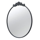 36" x 39" Classic Design Mirror with Round Shape and Baroque Inspired Frame for Bathroom, Entryway W2078124103